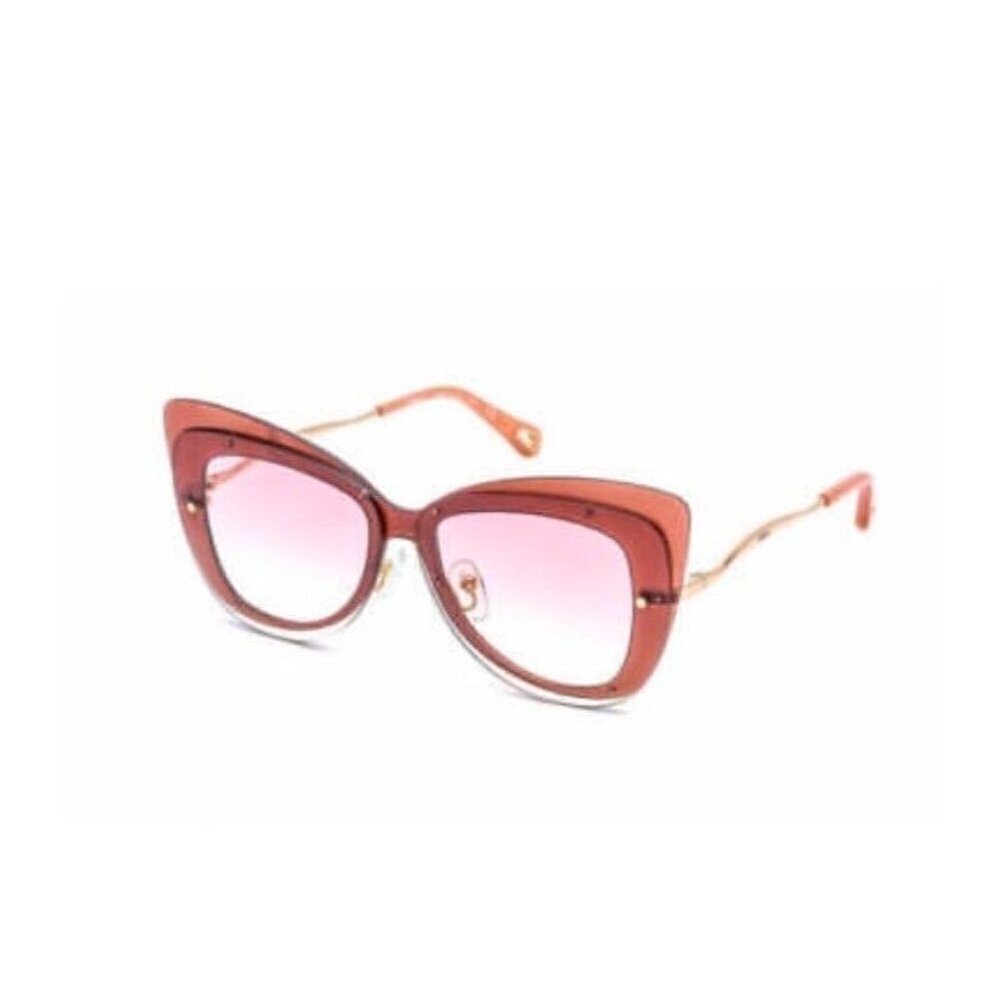 CHLOE Boho Butterfly CE175S 749 Peach Brown Pink Gradient 63mm Sunglasses (#675)